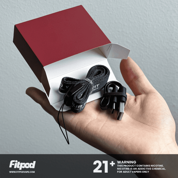 【小煙套組】Fitpod X龍年2024限量版禮盒 要買要快數量有限 內含:(Fitpod X/BOX主機各1)(1.2/0.8Ω空倉各3入)(掛繩*2組)：圖片 12