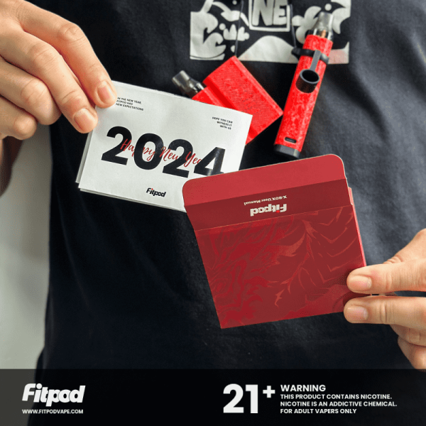 【小煙套組】Fitpod X龍年2024限量版禮盒 要買要快數量有限 內含:(Fitpod X/BOX主機各1)(1.2/0.8Ω空倉各3入)(掛繩*2組)：圖片 9
